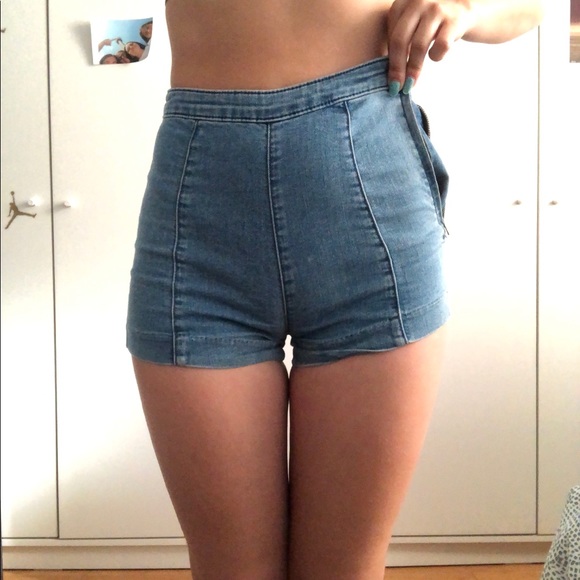 Dark denim shorts - Picture 1 of 3